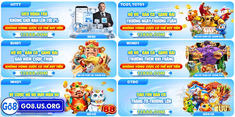 Nổ Hũ Go8 Sử dụng khuyến mãi tăng vốn khi chơi nổ hũ go8